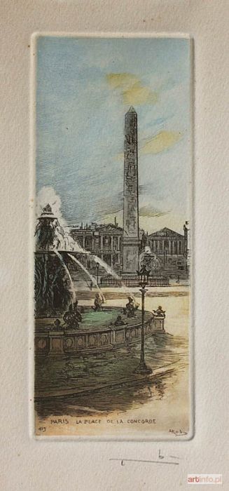 ROBIN Leopold | Paris. La Place de la Concorde