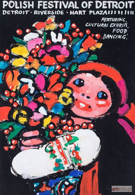 ŚWIERZY Waldemar | Projekt plakatu: Polish Festival of Detroit, 1985 r.
