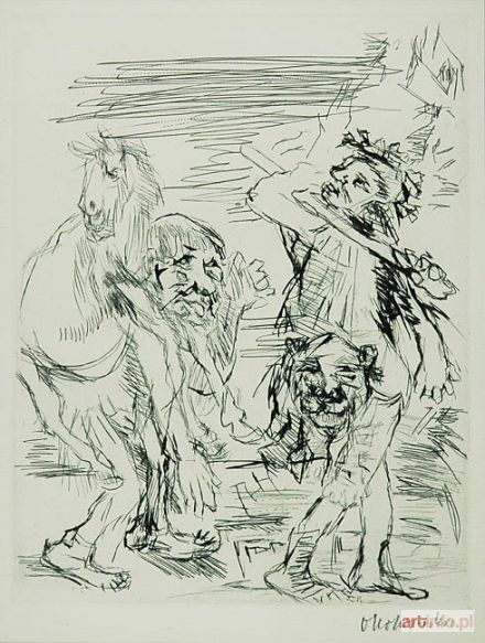 KOKOSCHKA Oskar | Ilustracja do sztuki Żaby