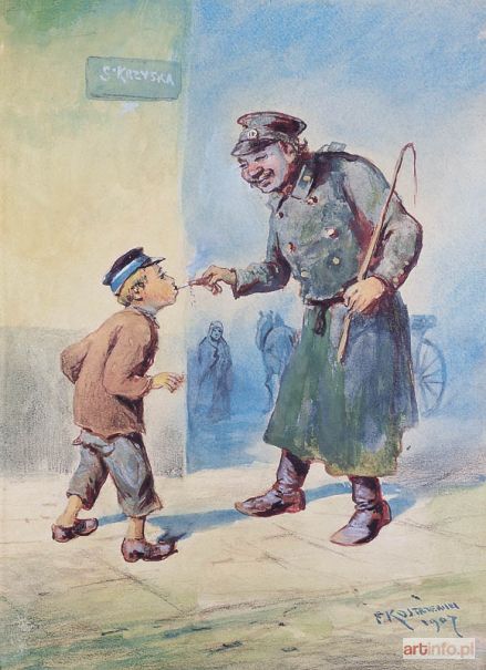 KOSTRZEWSKI Franciszek | PIERWSZY PAPIEROS, 1907