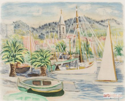 KISLING Mojżesz | Port (Ilustracja do: Jean Giono, Provence, Paris), 1954 r.