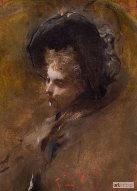 ŻMURKO Franciszek | KOBIETA W KAPELUSZU, 1894