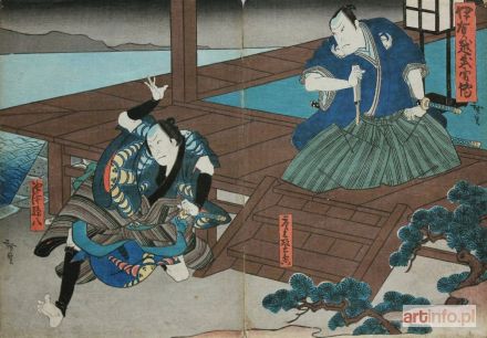 HIROSADA Utagawa | Scena z teatru kabuki