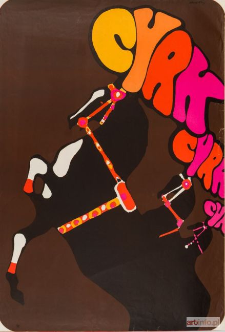 ŚWIERZY Waldemar | Plakat CYRK (konie), 1967