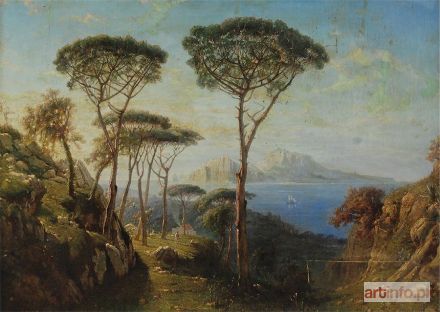 REICHERT Carl | Pejzaż z Sorrento, 1865?