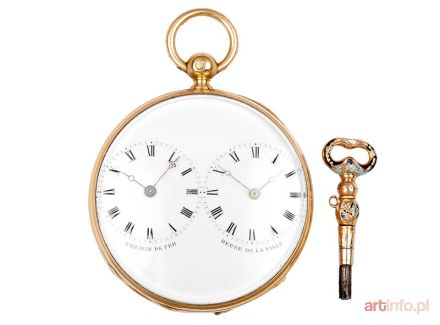 Zegarek kieszonkowy, kolejowy, Francja (Paryż), l. 1838–1846