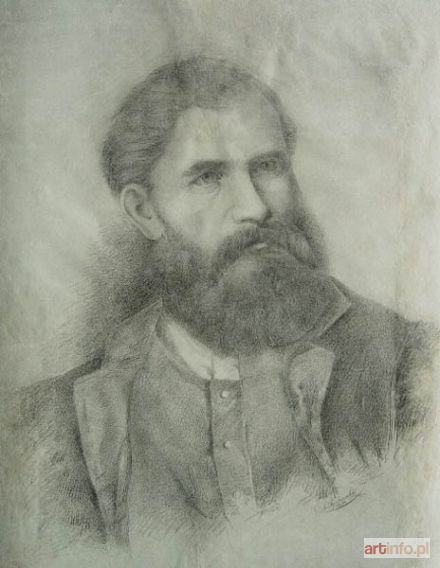 PESZKOWSKI Ludwik | Portret mężczyzny z brodą (1861)