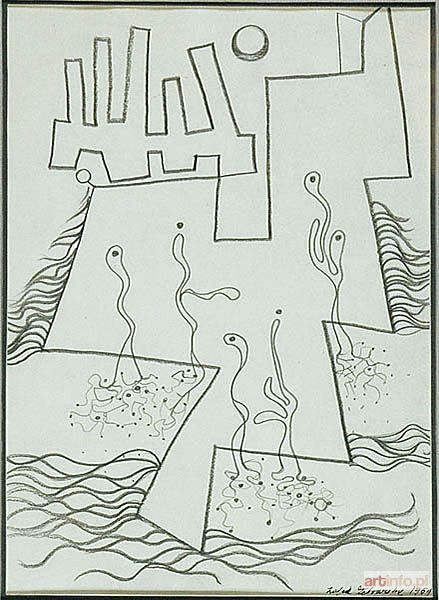 ŻEBROWSKA Zofia | Kompozycja, 1959