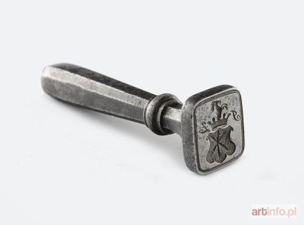 Tłok pieczętny do laku z herbem Jelita