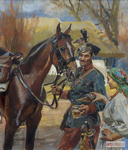 KOSSAK Wojciech | UŁAN I DZIEWCZYNA, 1912