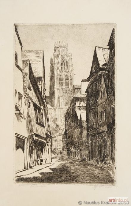 GUTKOWSKA-RYCHLEWSKA Maria | Rouen. Rue Damiette, 1927