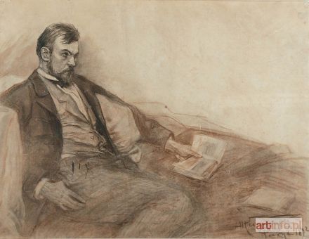 KAMIEŃSKI Antoni | Portret Konstantego Laszczki, 1892