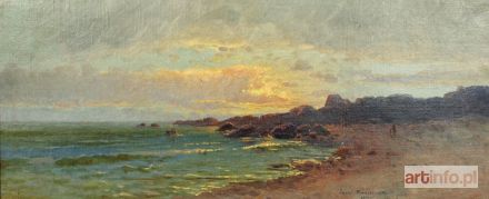 KWIATKOWSKI Józef | Morze o zachodzie słońca, 1909