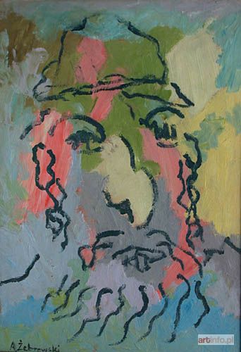 ŻEBROWSKI Adam | Portret brodatego mężczyzny