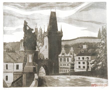 ARTYSTA nieokreślony, XX w. | Praga-most Karola