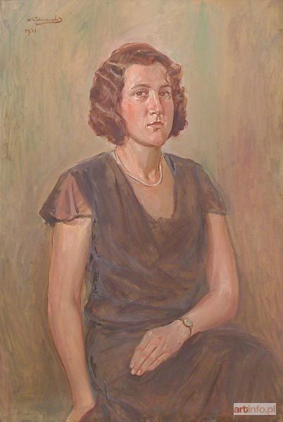 WODZINOWSKI Wincenty | Portret młodej kobiety, 1931