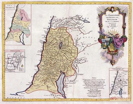 ANVILLE Jean-Baptiste Bourguignon | LA PALESTINE, LES TRIBUS ET JERUSALEM, WENECJA 1783