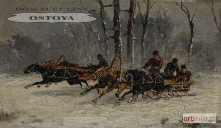 WOLSKI Jan | DWIE PĘDZĄCE TRÓJKI, ok. 1900