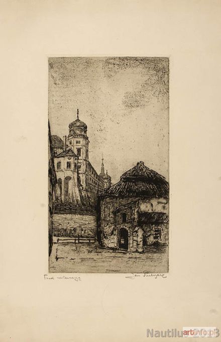 RUBCZAK Jan (Dubczak) | Kraków. Wawel od strony kościoła św. Idziego, ok. 1907