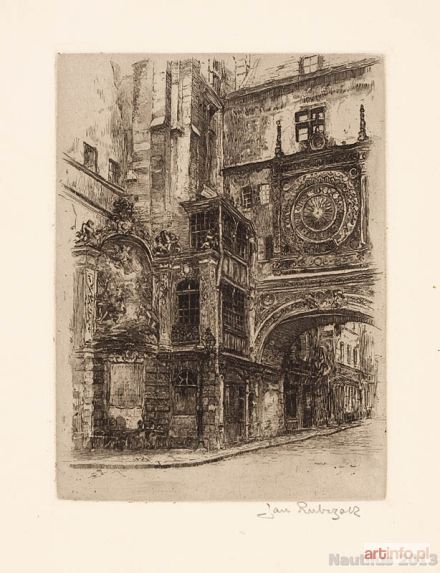 RUBCZAK Jan (Dubczak) | Gros-Horloge [zegar astronomiczny] z Rouen, ok. 1912