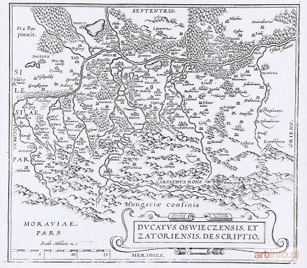 ORTELIUS Abraham | Mapa Księstwa Oświęcimsko-Zatorskiego