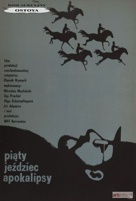 FLISAK Jerzy | Plakat do filmu PIĄTY JEŹDZIEC APOKALIPSY, 1965