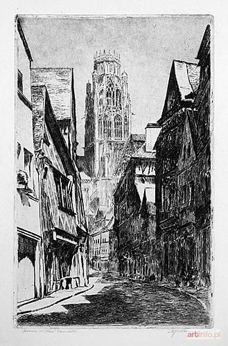 GUTKOWSKA-RYCHLEWSKA Maria | Rouen-Rue Damiette 1927