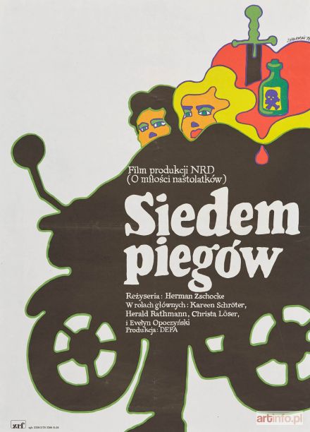ŻBIKOWSKI Maciej | Plakat do filmu Siedem piegów reż. Herman Zschocke, 1978 r.