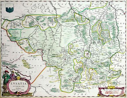 SCULTETUS Bartholomeus | Mapa Łużyc