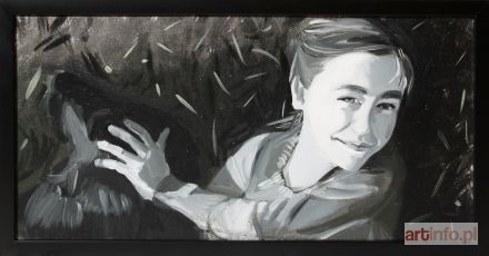 KRAWCZYK Judyta | PORTRET Z PSEM W TRAWIE