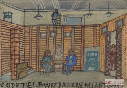 NIKIFOR Krynicki | NIKIFOR w STUDIO w TELEWIZJI ŁÓDZKIEJ, 1965