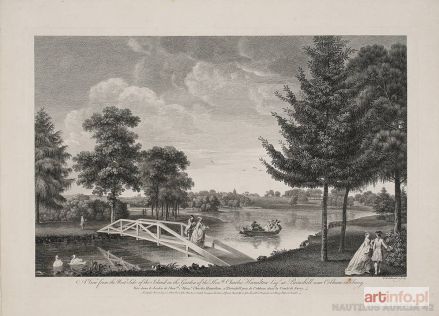 WOOLLETT Wiliam | A View from the West Side of the Island, in the Garden of the Hon.ble Charles Hamilton Esq.r at Painshill near Cobham in Surrey,