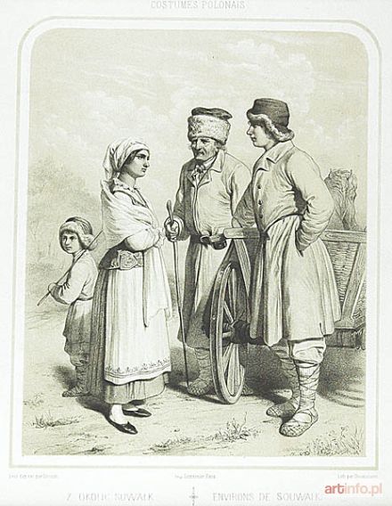 DESMAISONS Emile | Z okolic Suwałk z: Costumes Polonais, 1855