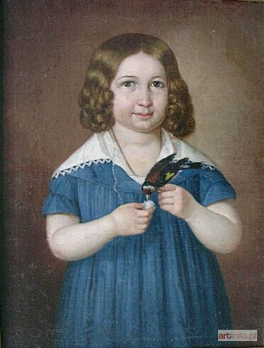 ARTYSTA nieznany (Niemcy, XIX w.) | Portret dziewczynki(1842?)