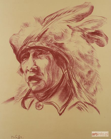 CYBIS Bolesław | Comanche z teki Folio One of American Indian