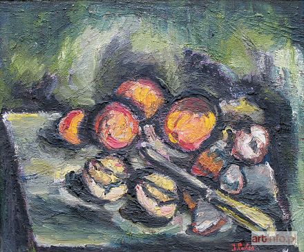 PAILES Isaac | Nature morte aux fruits i couteau