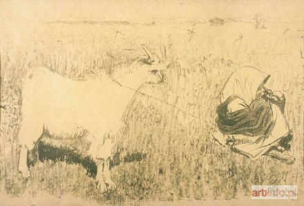 MISKY Ludwik | PASTERKA Z KOZĄ, 1908