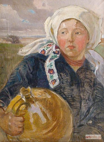 KĘDZIERSKA-FIJAŁKOWSKA Stanisława | Kobieta z dzbanem, 1916