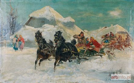 WASILEWSKI (Ignacy ZYGMUNTOWICZ) Czesław | Wesoła sanna, ok. 1935