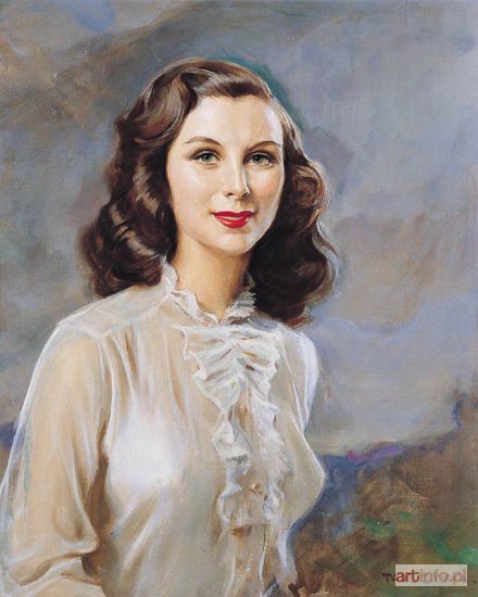 STYKA Tadeusz | PORTRET DZIEWCZYNY W BIAŁEJ BLUZCE, 1940-50