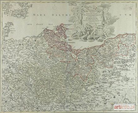 HOMANN Johann Baptist | Mapa Marchii Brandenburskiej i Pomorza