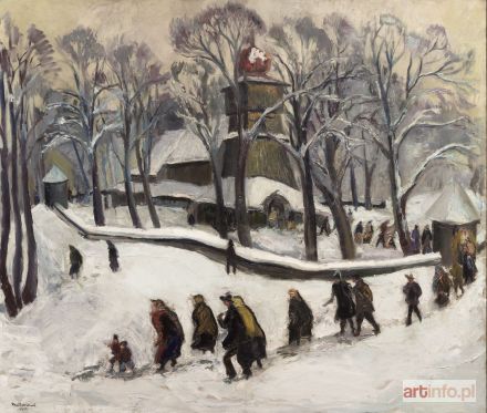 MATUSZCZAK Edward | Przed kościołem, 1933 r.