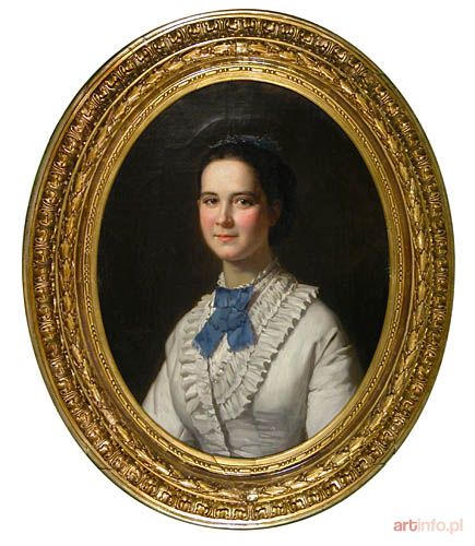 BEGAS Oskar | PORTRET MŁODEJ KOBIETY, 1870 r.