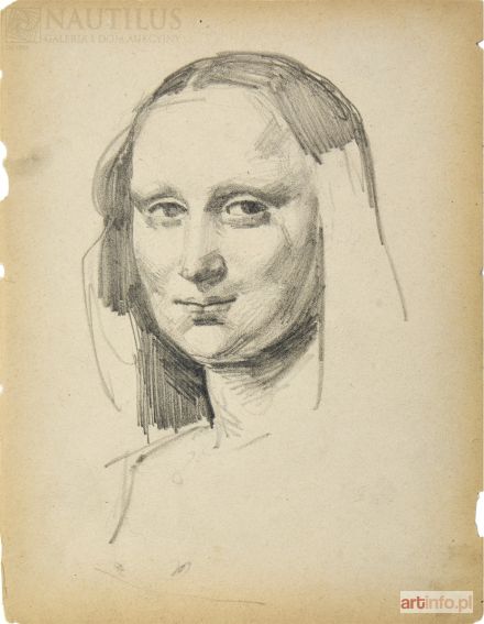 MEHOFFER Józef | Mona Lisa. Studium twarzy, ok. 1890