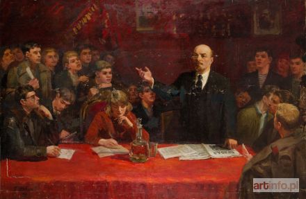 ŻEVAGO Georgij | Włodzimierz Lenin przemawia na spotkaniu z młodzieżą, 1966 r.
