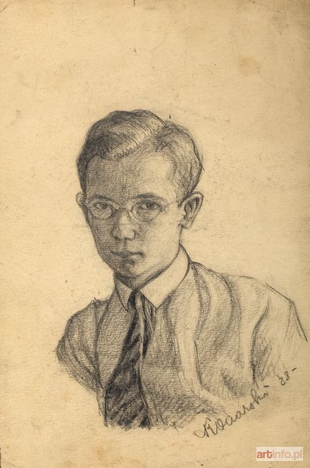 KONARSKI Marian (Marzyn) | Autoportret młodzieńczy, 1928 r.