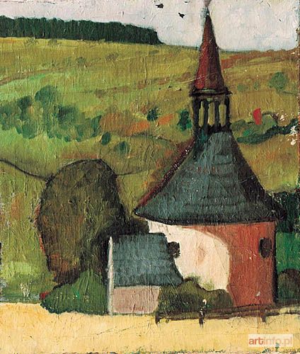 MÜNTER Gabriela | Widok kościoła z okolic Murnau 1910