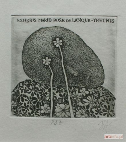 EIDRIGEVICIUS Stasys | Ex libris Marie-Rose de Lanque-Theunis