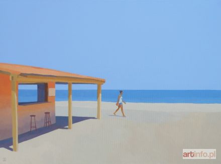 TUŹNIK Andrzej | Menina em praia, 2016