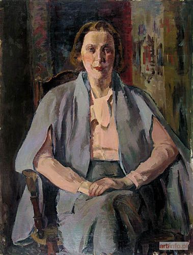 MILICH Adolf Abram | PORTRET PANI WALTER 1945 r.